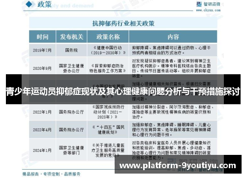 青少年运动员抑郁症现状及其心理健康问题分析与干预措施探讨